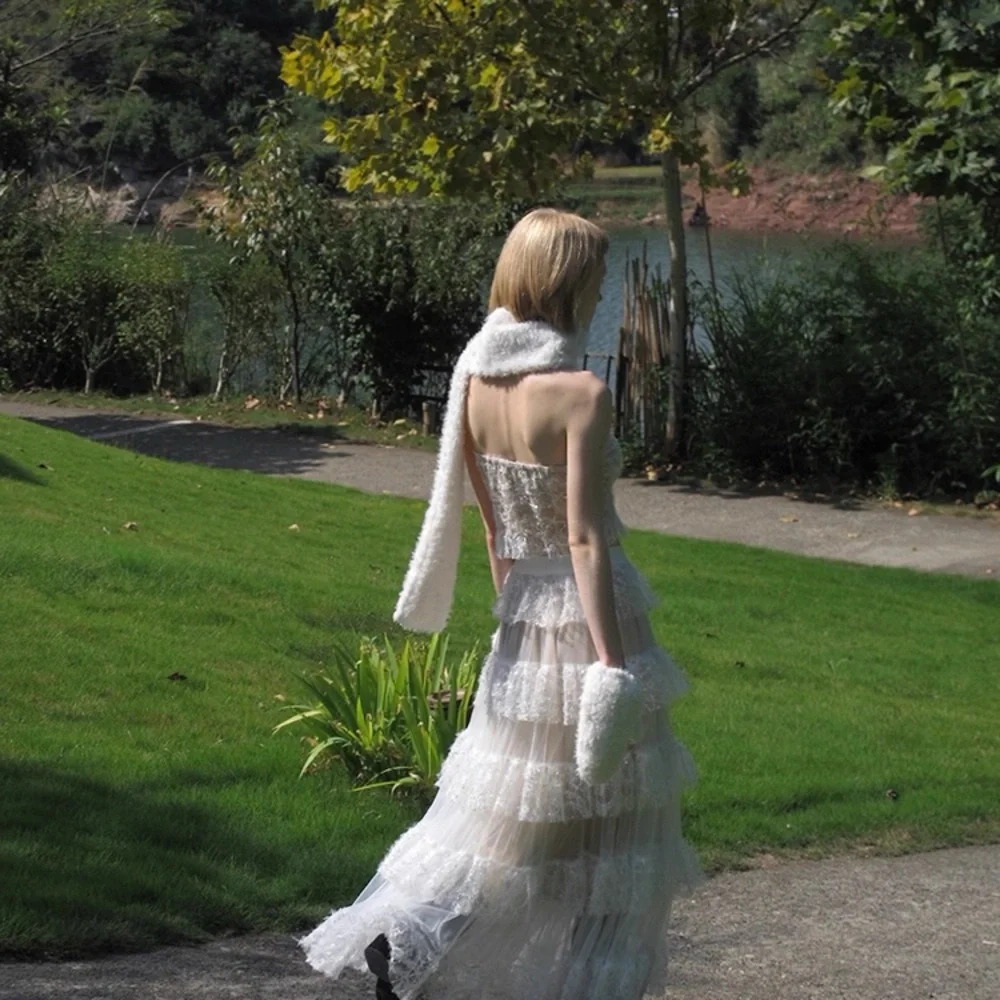 Sequence White Lace Dress with matching top - Picture 4 of 5